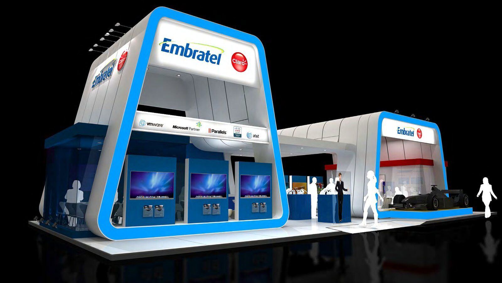 Projeto de estande Embratel