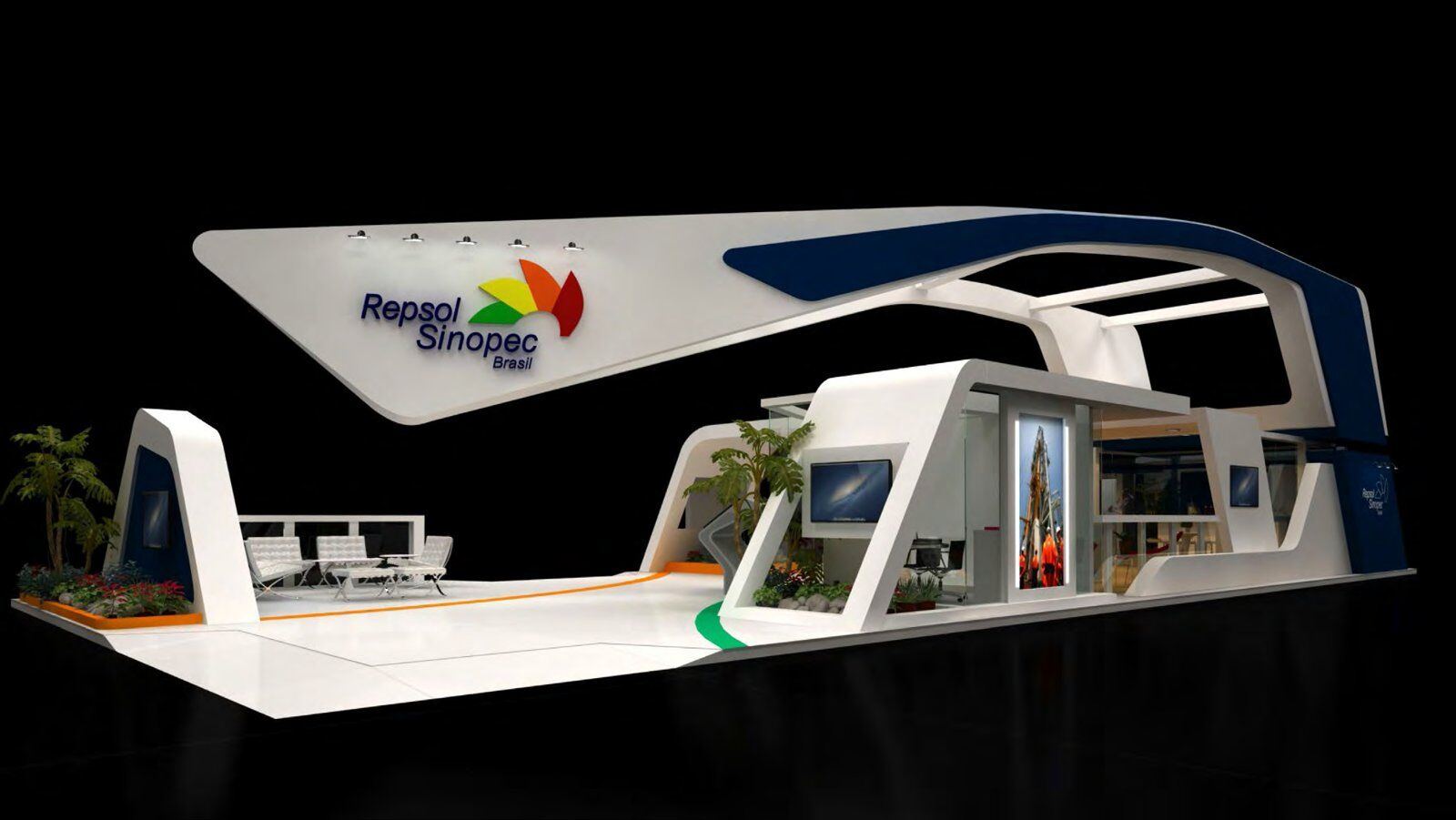 Projeto de estande Repsol Sinopec